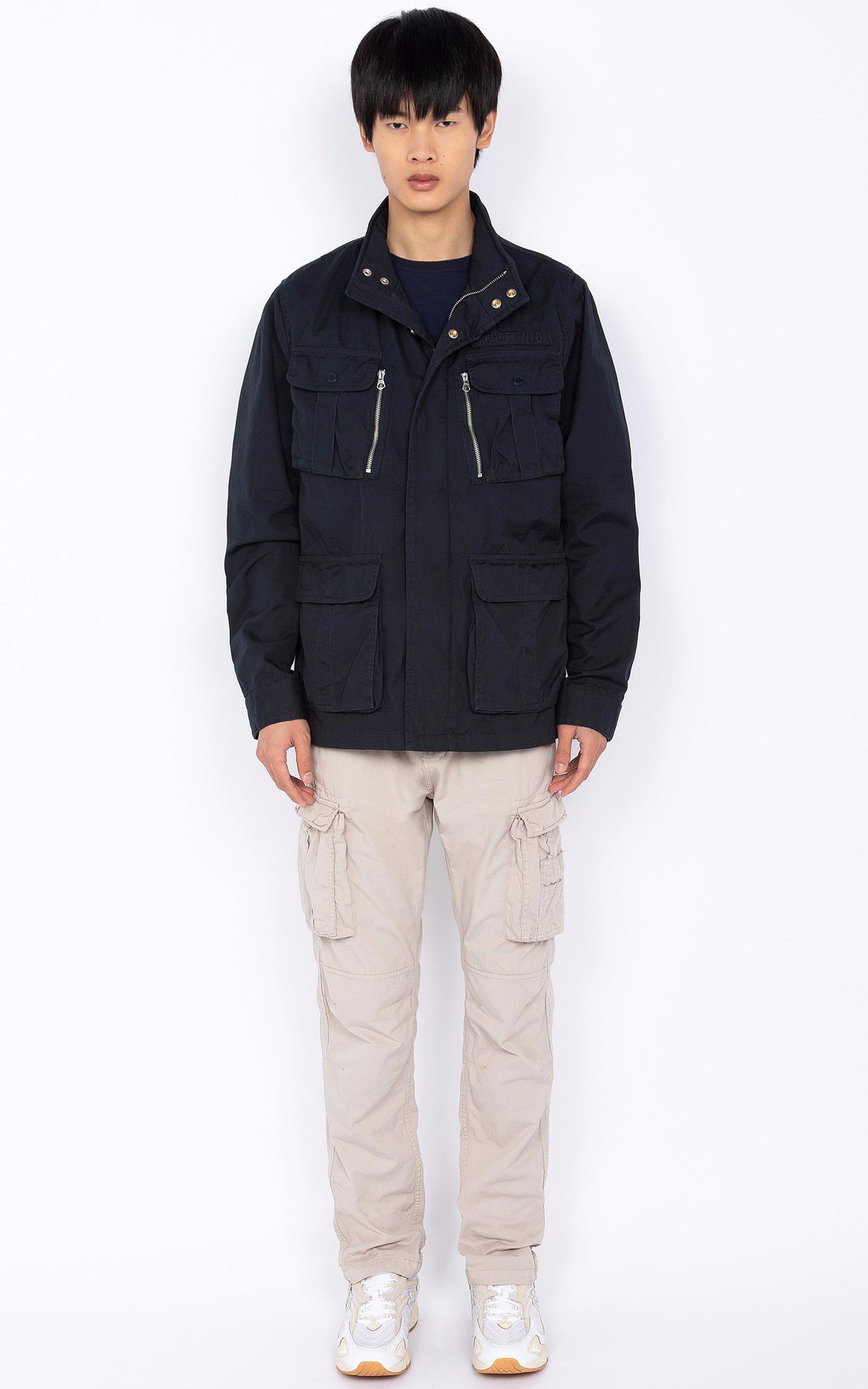A &quot;M1941X&quot; Navy Schott Veste Homme closed photo