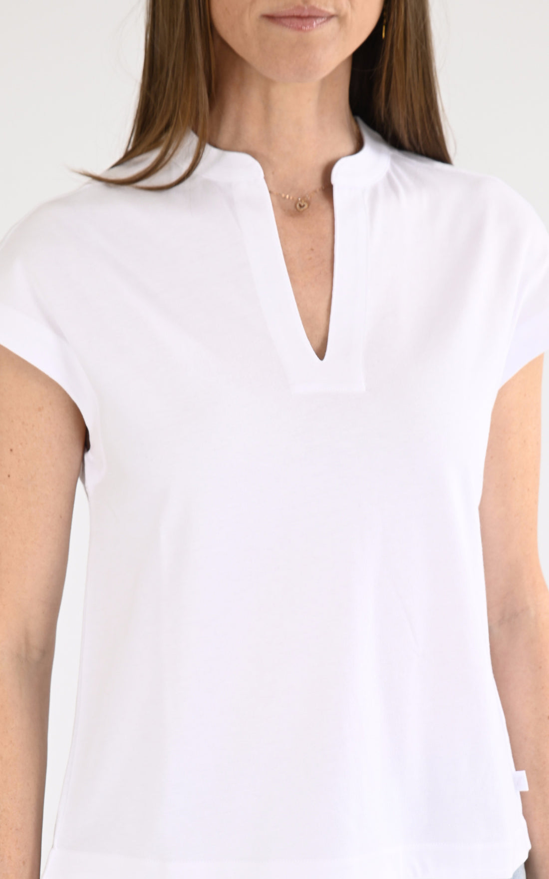 A &quot;ISERE K61411W&quot; Blanc K-Way T-shirt Femme opened photo