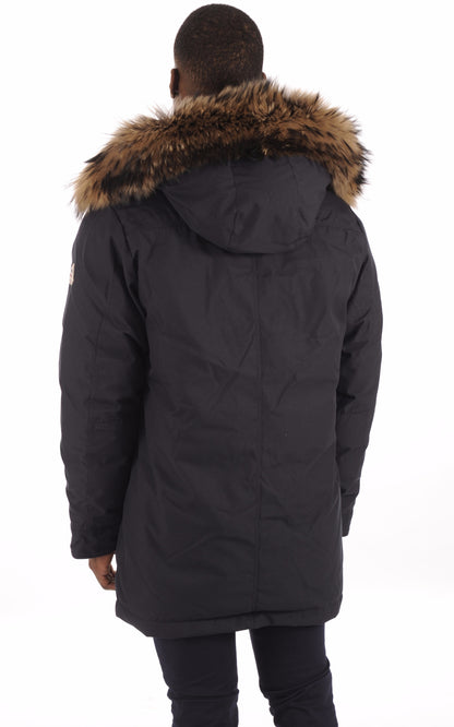 A &quot;ANNECY FUR&quot; Amiral Pyrenex 3/4 Doudoune Homme back photo
