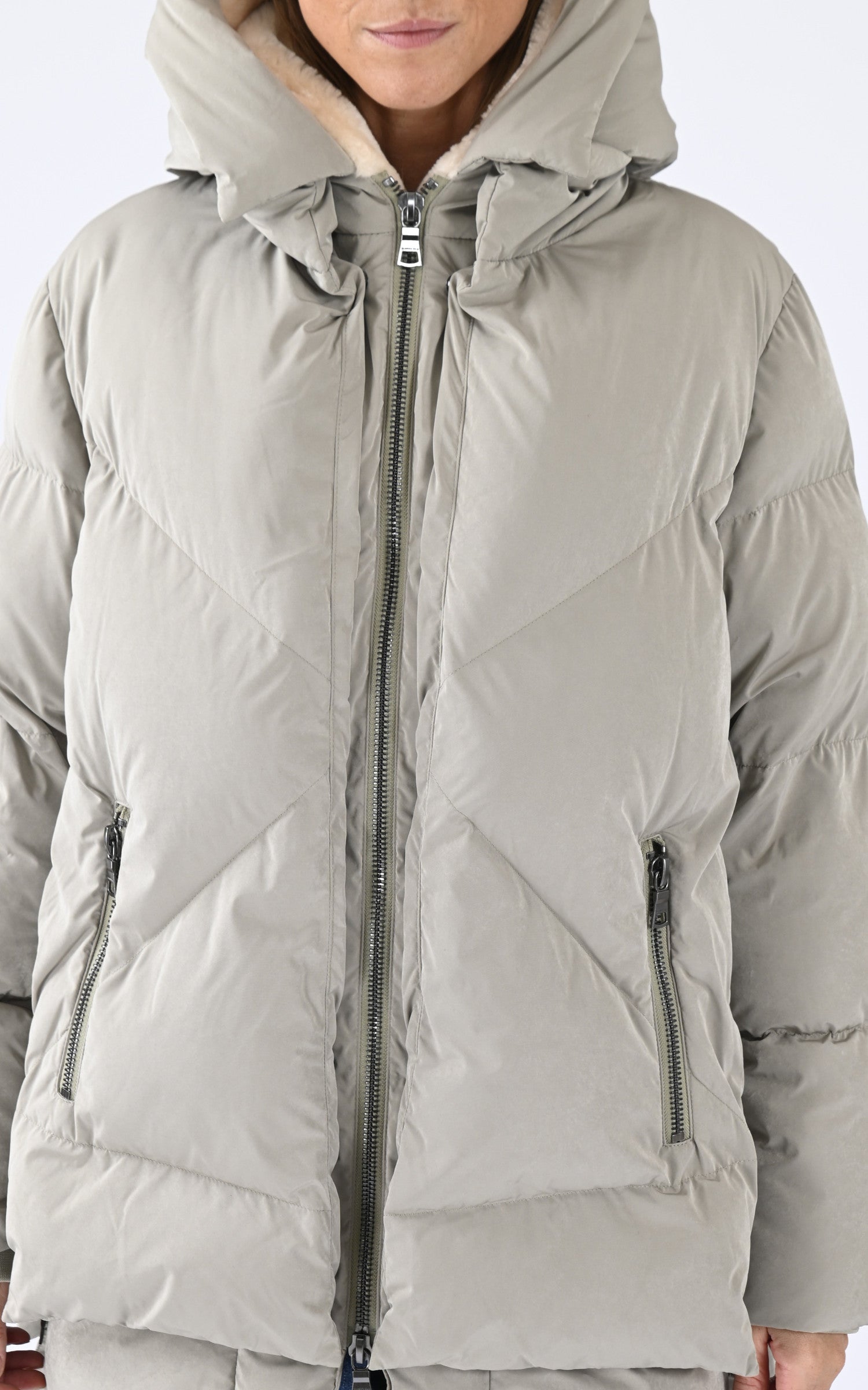 A &quot;FROST&quot; Vert Blonde n°8 Ves Doudoune Femme details photo 5