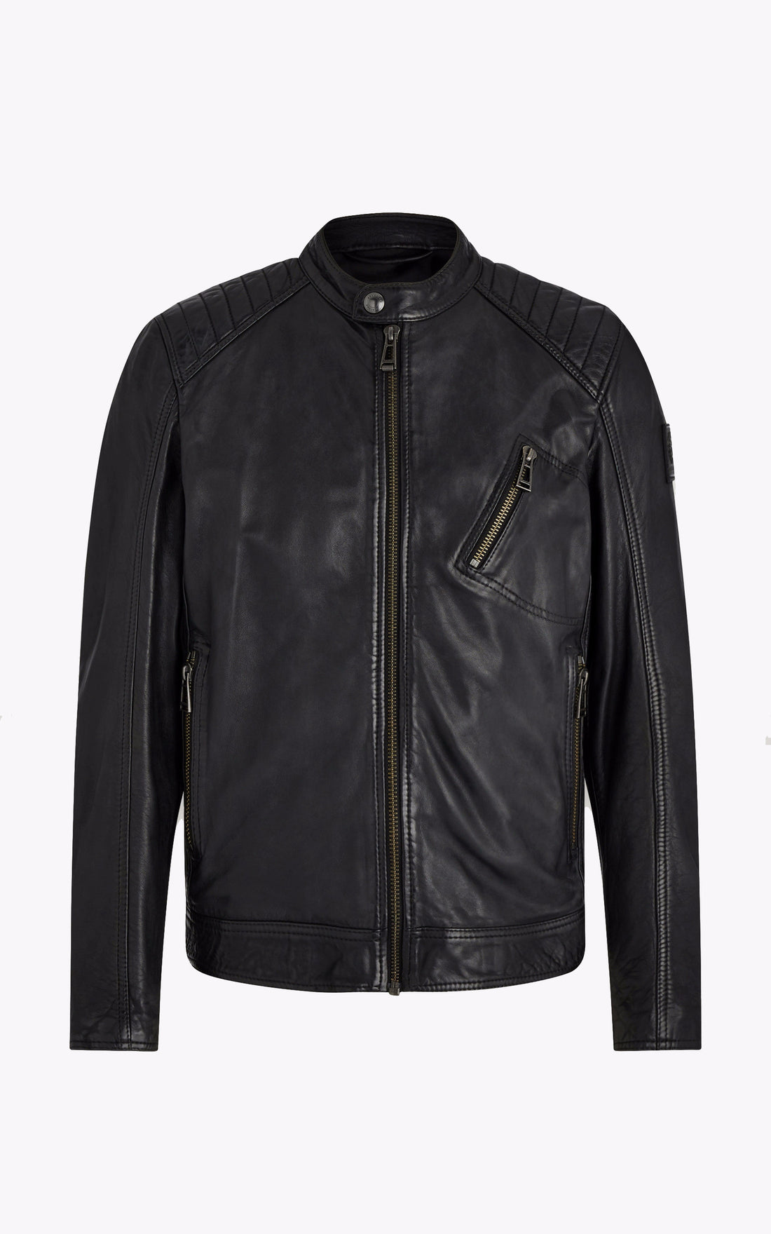 A &quot;V RACER 100038&quot; Noir Belstaff Blouson Homme closed photo