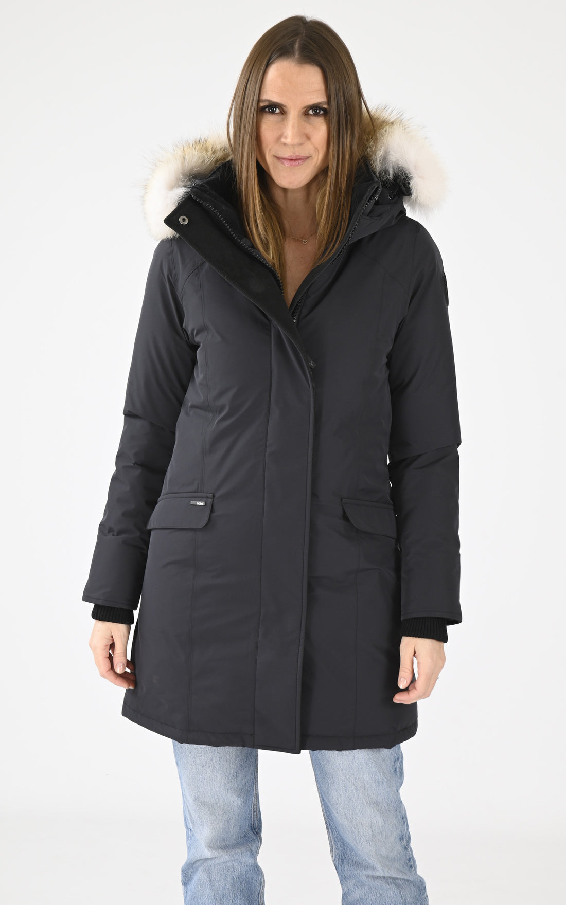 A &quot;REBECCA 3L&quot; Noir Nobis Ves Doudoune Femme opened photo