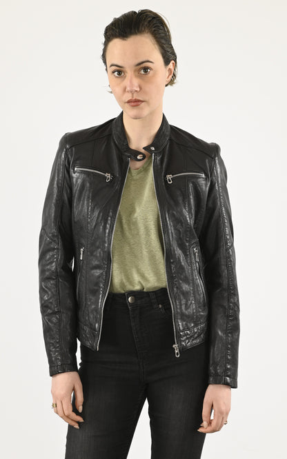 A &quot;JOLYA 102581&quot; Black Rose Garden Blouson Femme opened photo