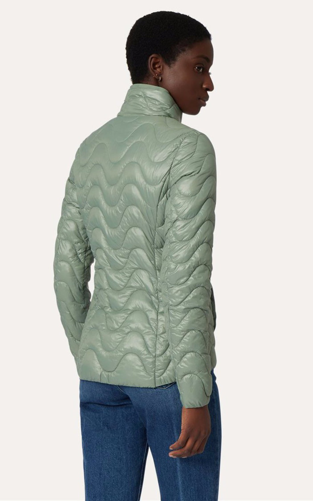 A &quot;VIOLETTE ECO WARM K4112TW&quot; Vert K-Way Blouson Femme opened photo