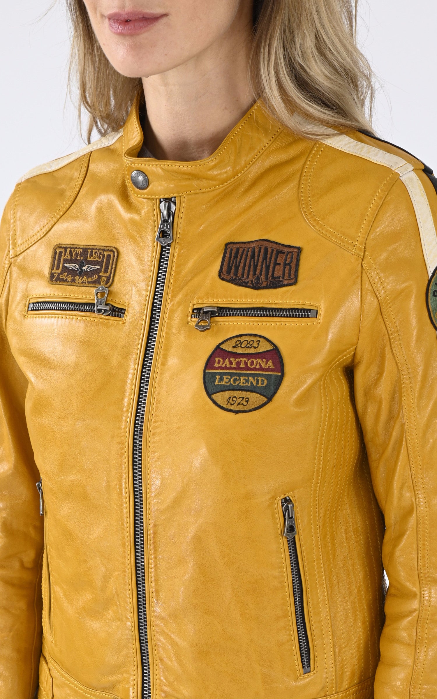 A &quot;WARTBUGY 103546&quot; Jaune Rose Garden Blouson Femme details photo