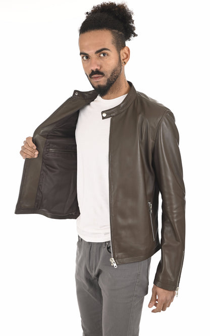 A &quot;STYLE 20&quot; Marron Serge Pariente Blouson Homme interior photo
