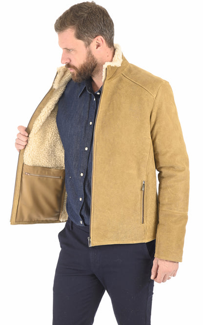 A &quot;LUIS&quot; Beige La Canadienne Blouson Homme interior photo