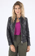 A "LCW MOTOR" Noir Schott Blouson Femme opened photo