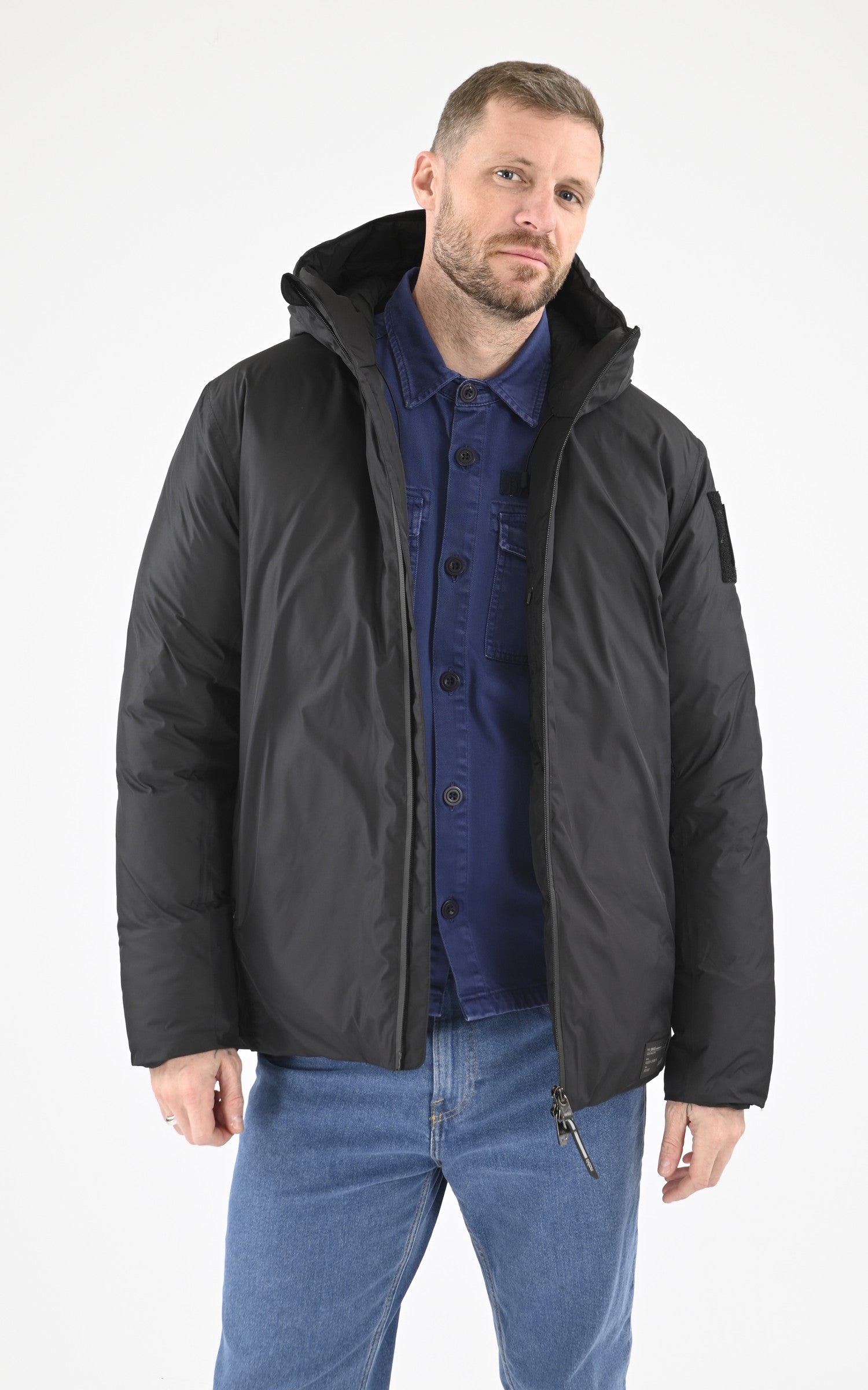 A &quot;MILO&quot; Noir Nobis Parka Homme opened photo 1