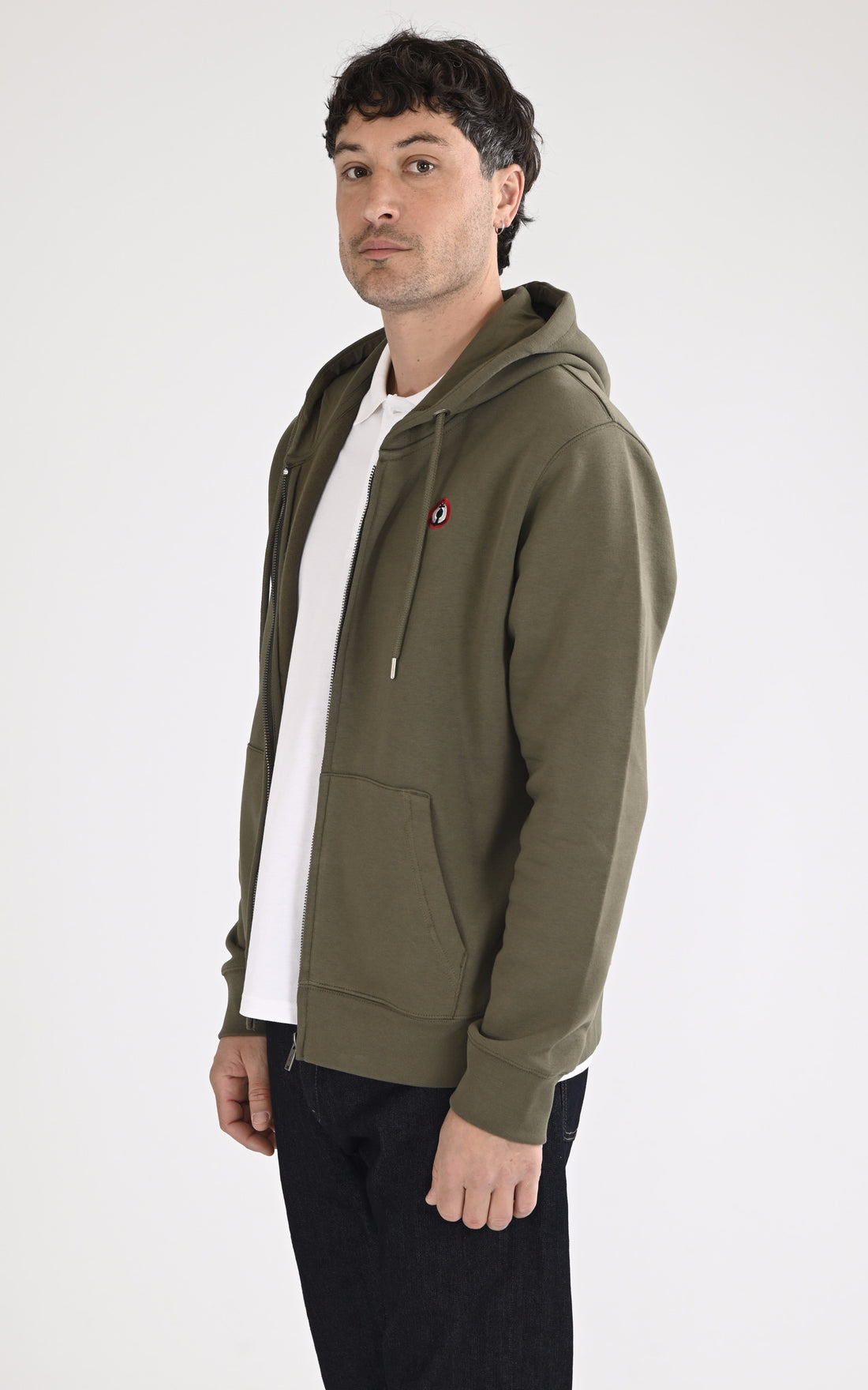 A &quot;BEECHCRAFT 103944&quot; Kaki Marine Nationale Sweat Homme opened photo