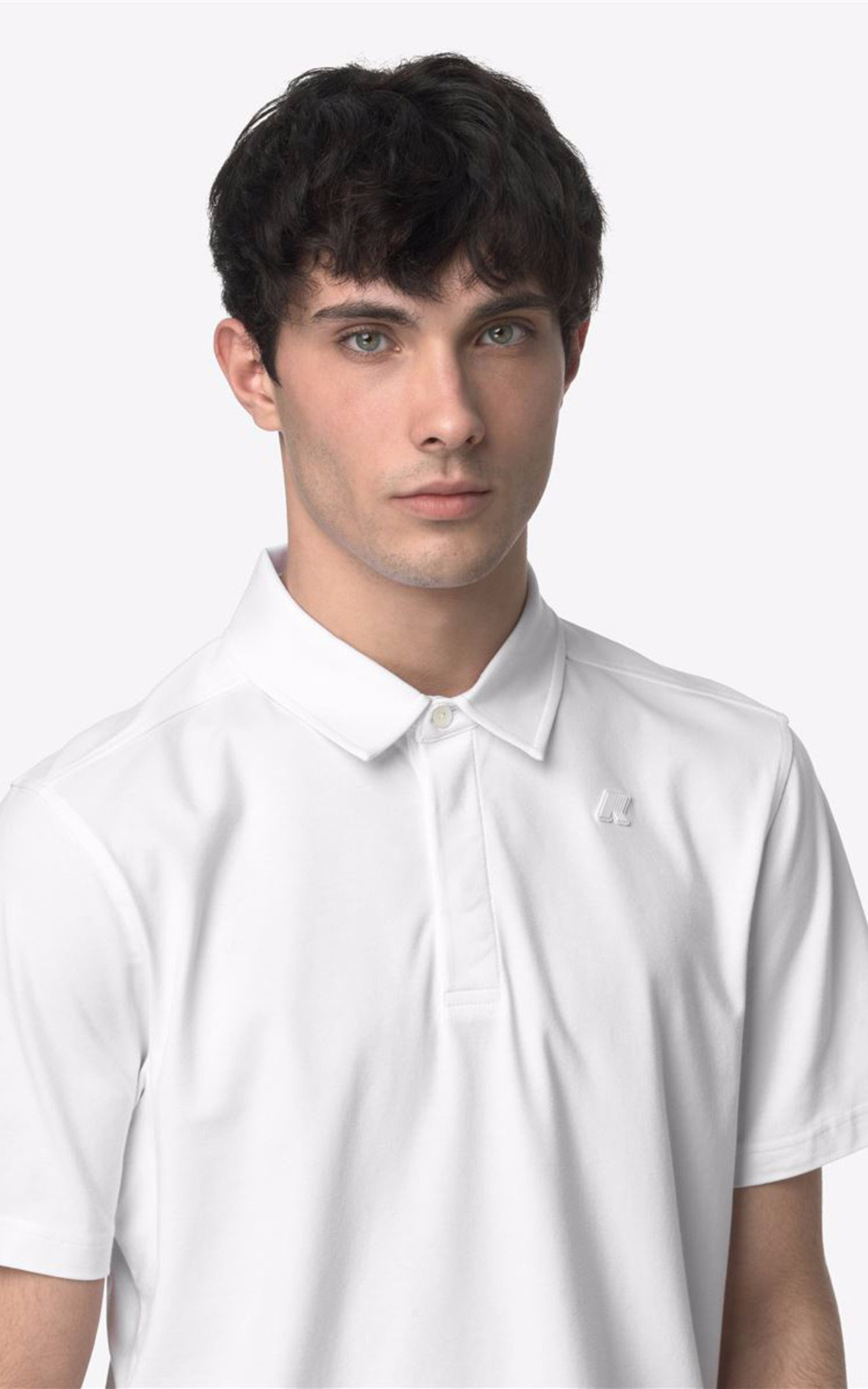 A &quot;VINCELLE K61419W&quot; Blanc K-Way Polo Homme back photo 4