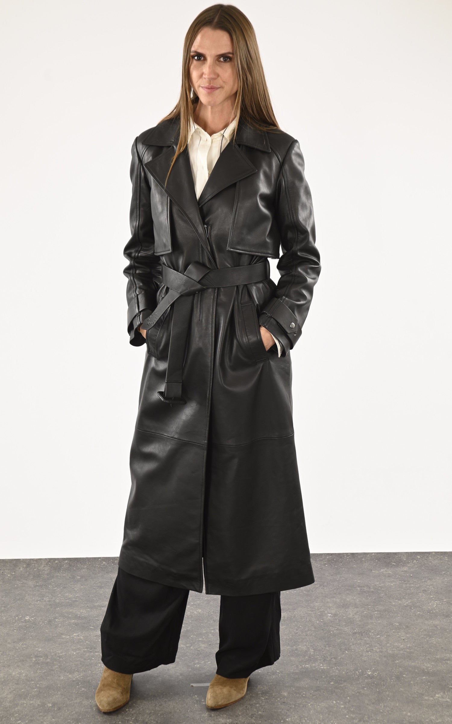 A &quot;MIRABEL&quot; Noir Possery Manteau Femme closed photo