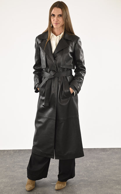 A &quot;MIRABEL&quot; Noir Possery Manteau Femme closed photo