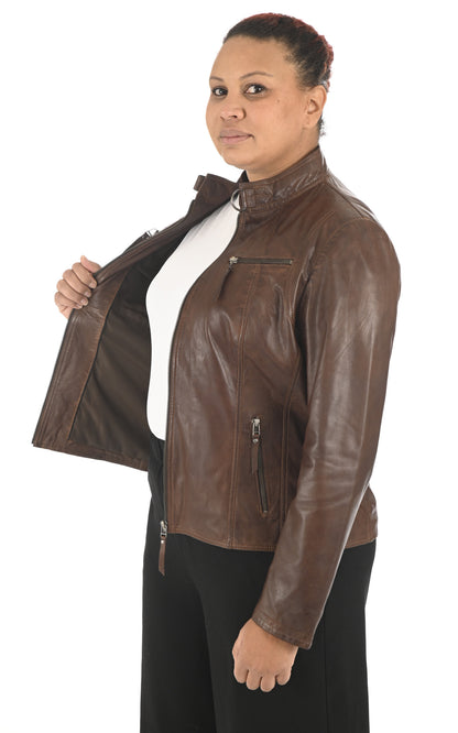 A &quot;PP100&quot; Marron La Canadienne Blouson Femme interior photo