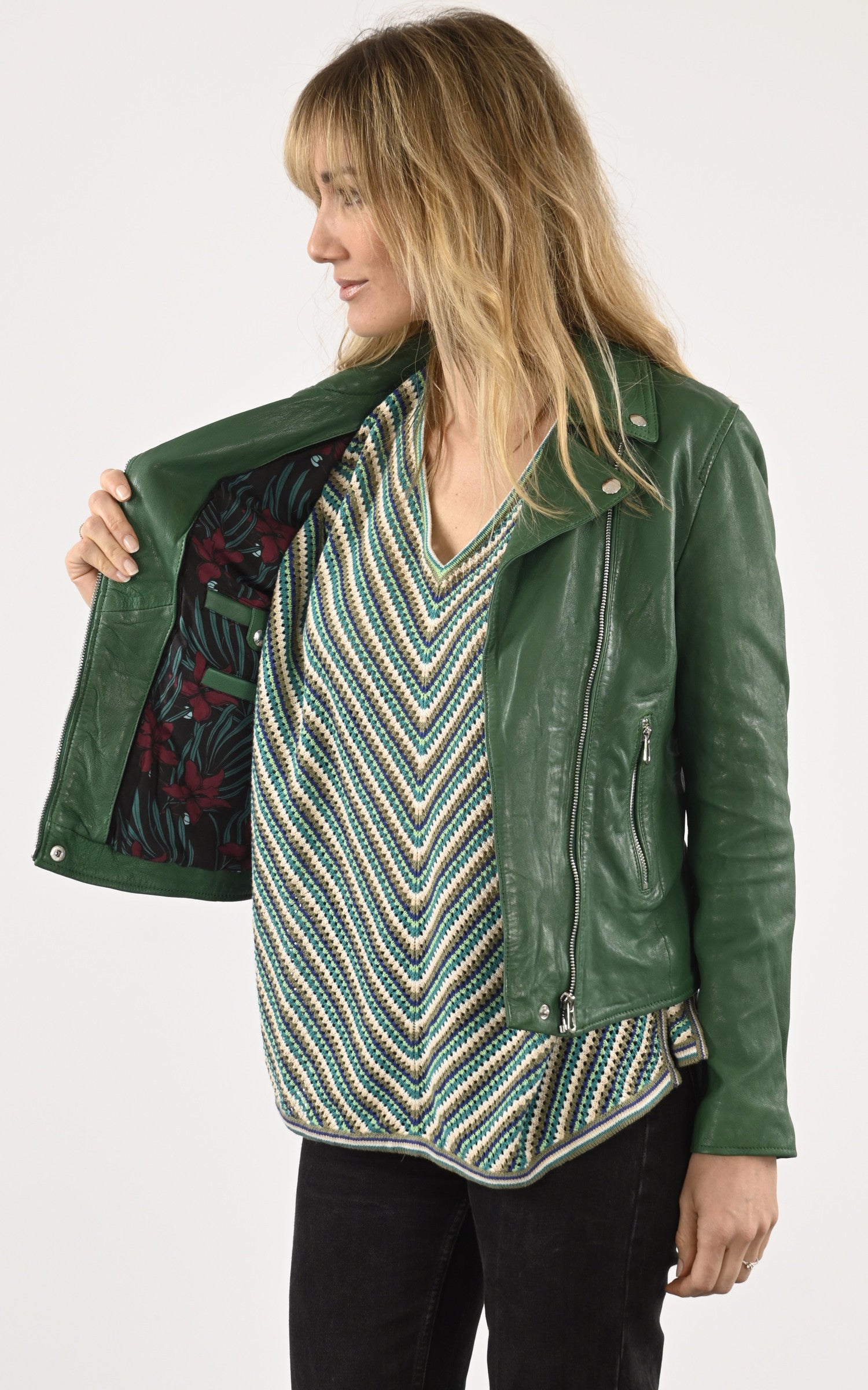 A &quot;OLYMPE 101964&quot; Vert Rose Garden Blouson Femme interior photo