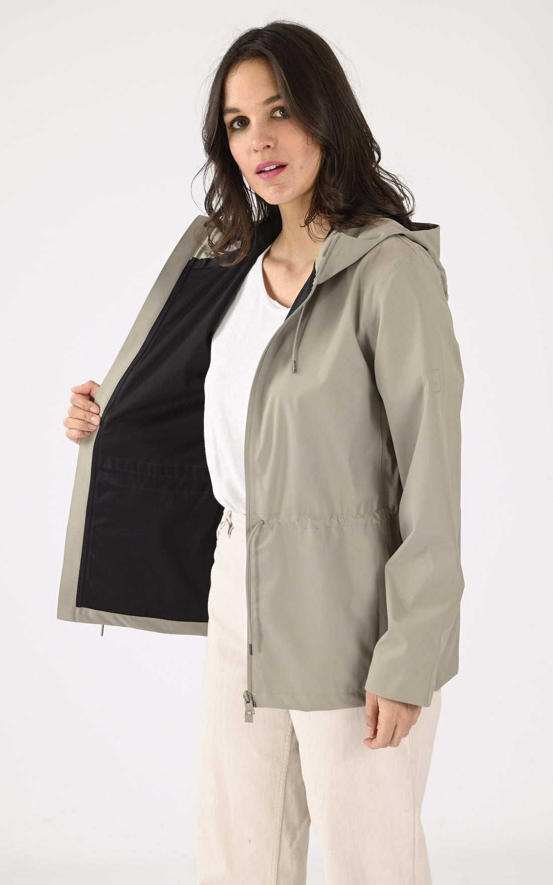 A &quot;12470 SUVA HARDSHELL STRING&quot; Kaki Rains Veste Mixte opened photo