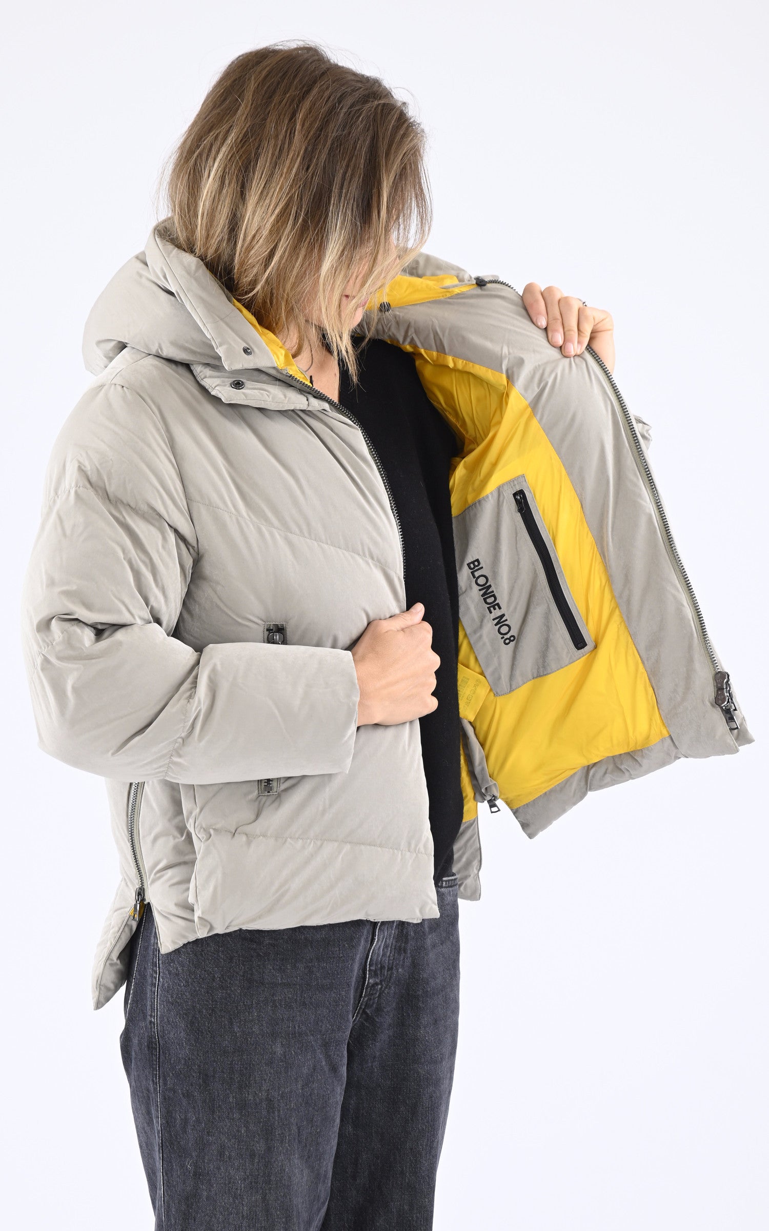 A &quot;SNOW 515&quot; Kaki Clair Blonde n°8 Ves Doudoune Femme interior photo 3