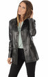 A "NANOU FF" Noir La Canadienne Veste Femme opened photo