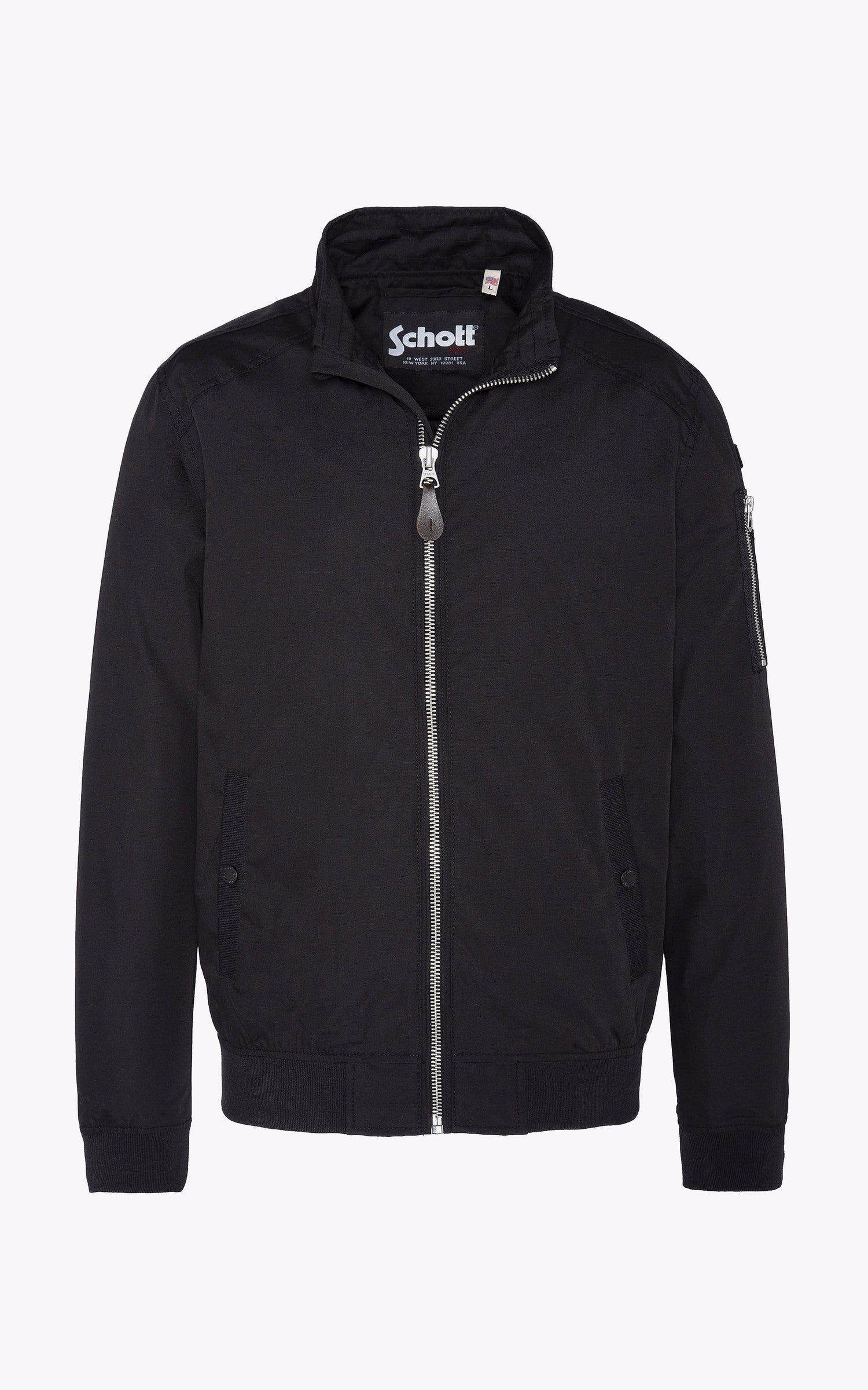 A &quot;KENNY&quot; Black Schott Blouson Homme opened photo