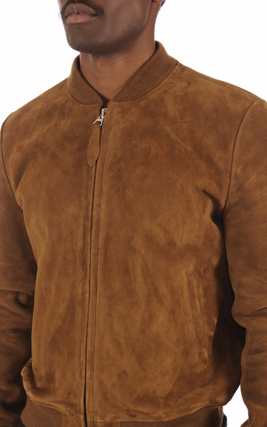 A &quot;LC300&quot; Camel Schott Blouson Homme opened photo