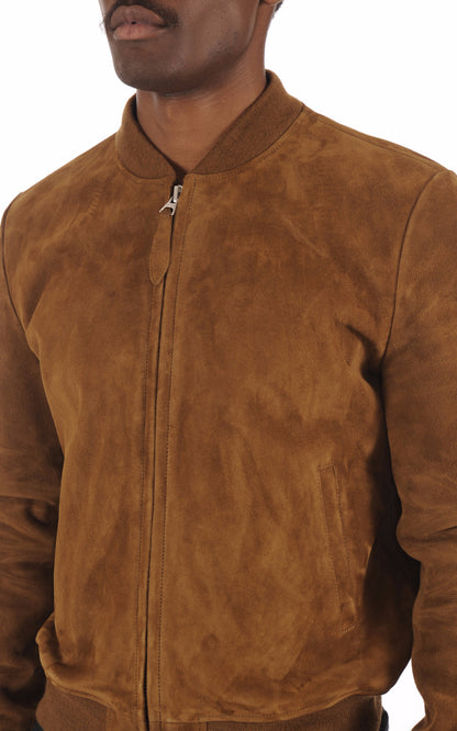 A &quot;LC300&quot; Camel Schott Blouson Homme details photo