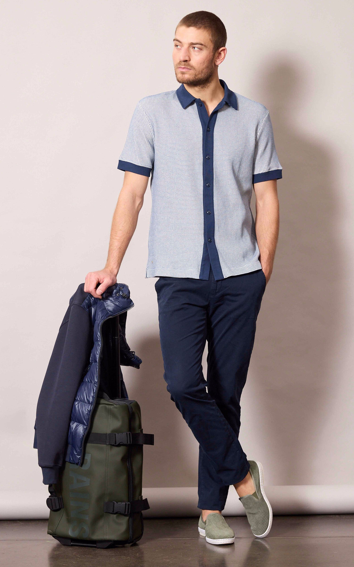 A &quot;CHINO BROKEN TWILL 102862&quot; Marine Daytona 73 Pantalon Homme interior photo