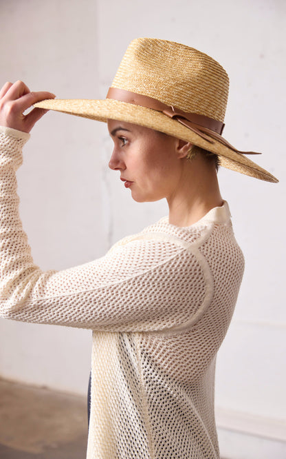 A &quot;CARAVAGGIO P24CAT16&quot; Beige Catarzi 1910 Chapeau Femme details photo