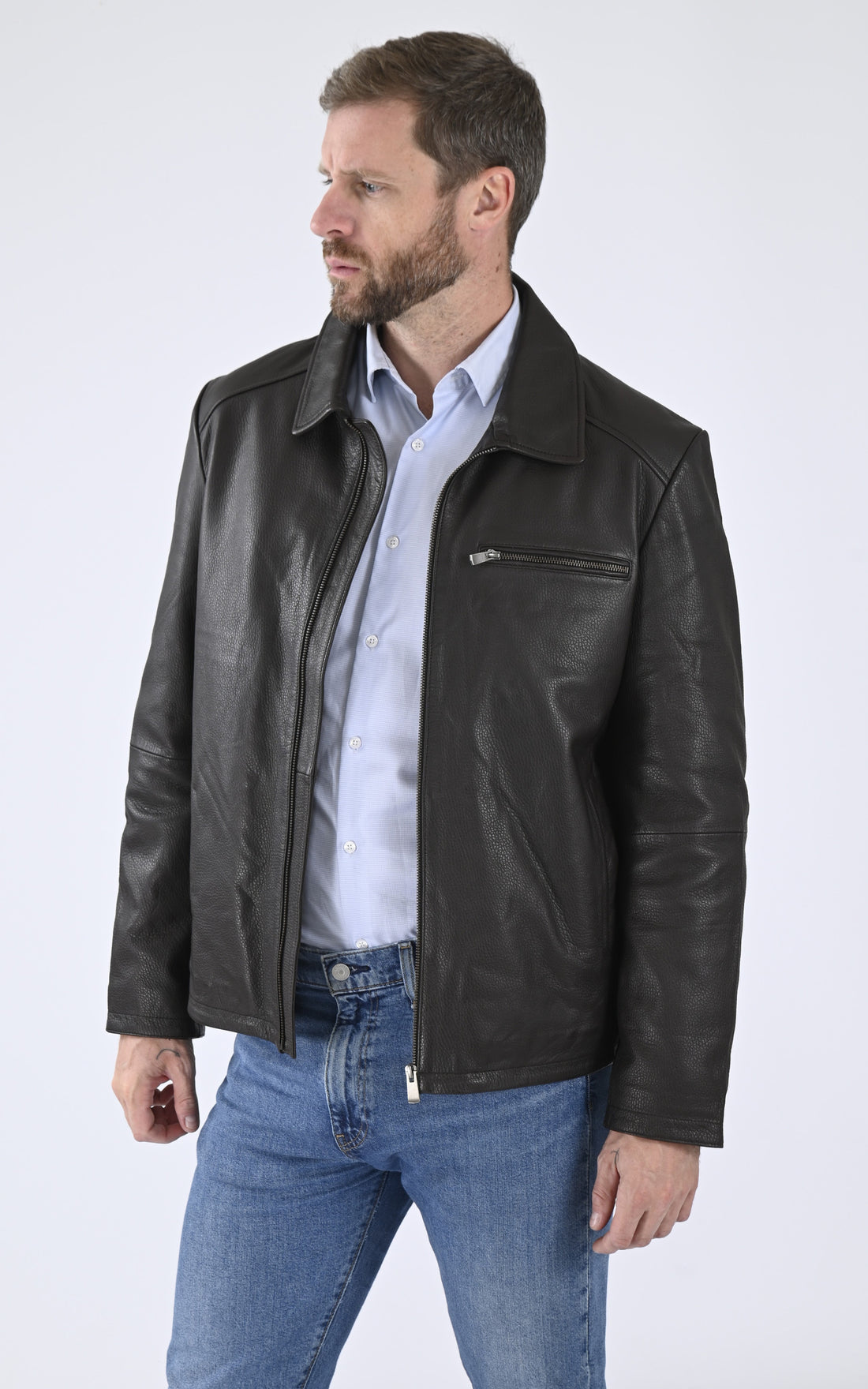A &quot;LAZZARO-R&quot; Marron Smarty Blouson Homme opened photo
