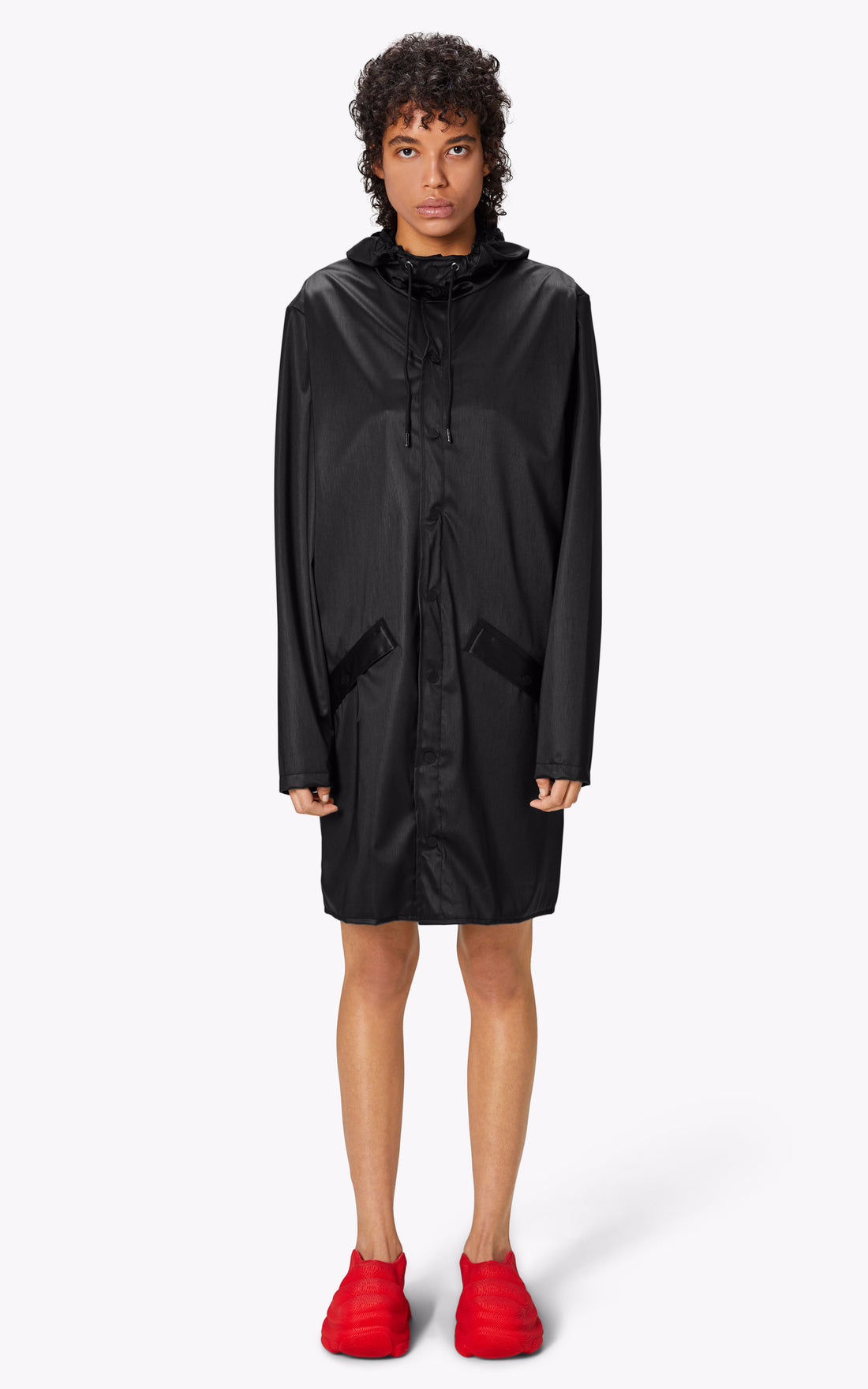 A "12020 JACKET" Noir Rains 3/4 Mixte opened photo
