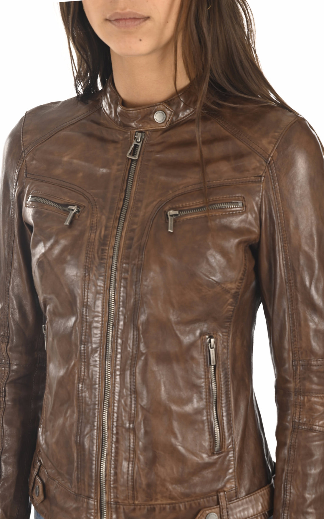 A &quot;SILENE 100104&quot; Bison Rose Garden Blouson Femme opened photo