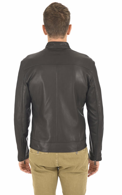 A &quot;PG&quot; Noir La Canadienne Blouson Homme back photo