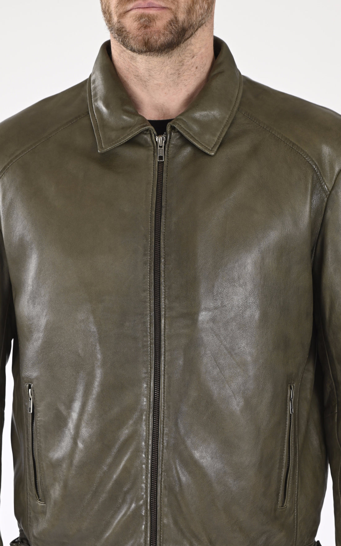 A &quot;IVAR&quot; Kaki La Canadienne Blouson Homme opened photo