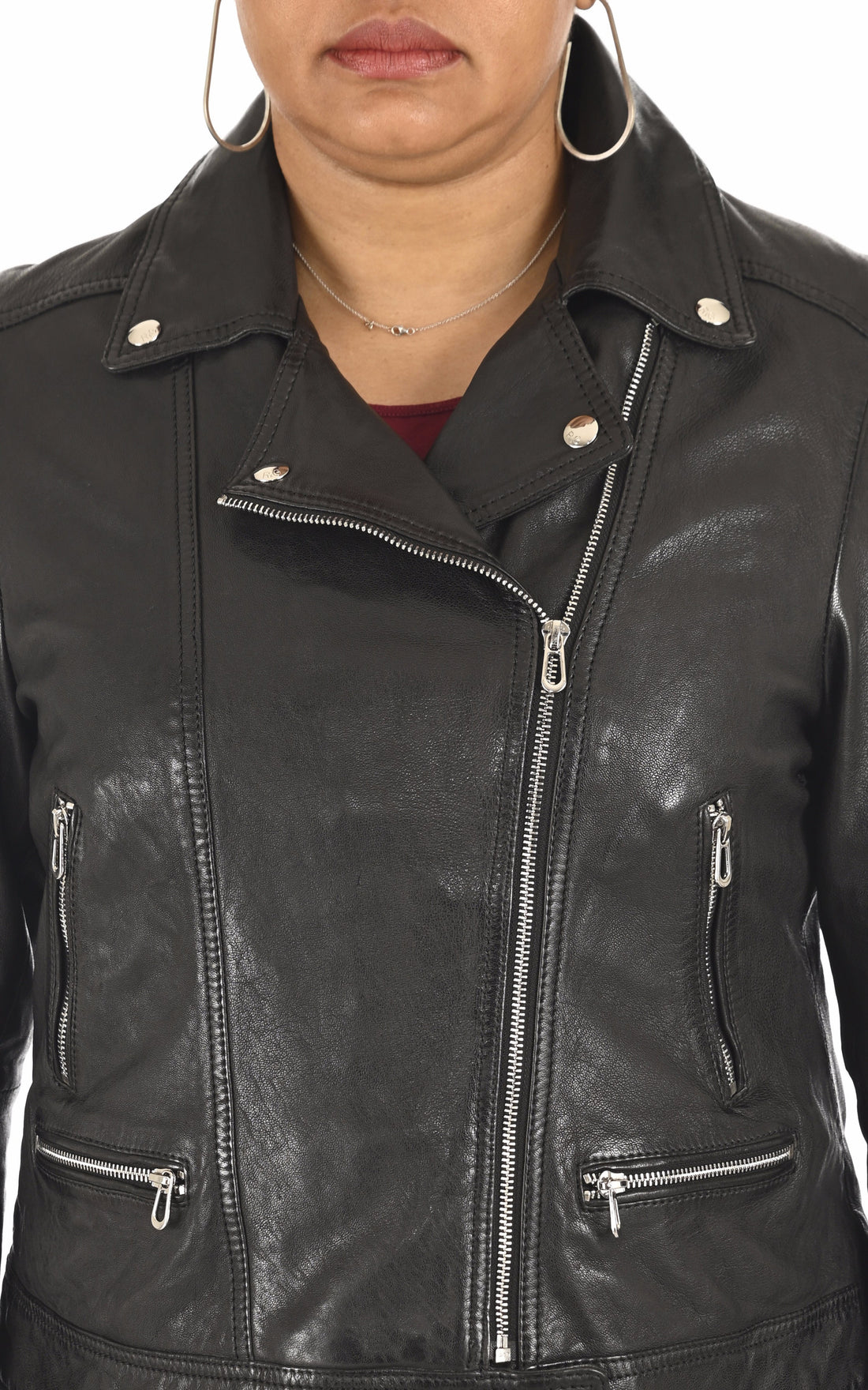 A &quot;SANA CURVE 102174&quot; Noir Rose Garden Blouson Femme opened photo