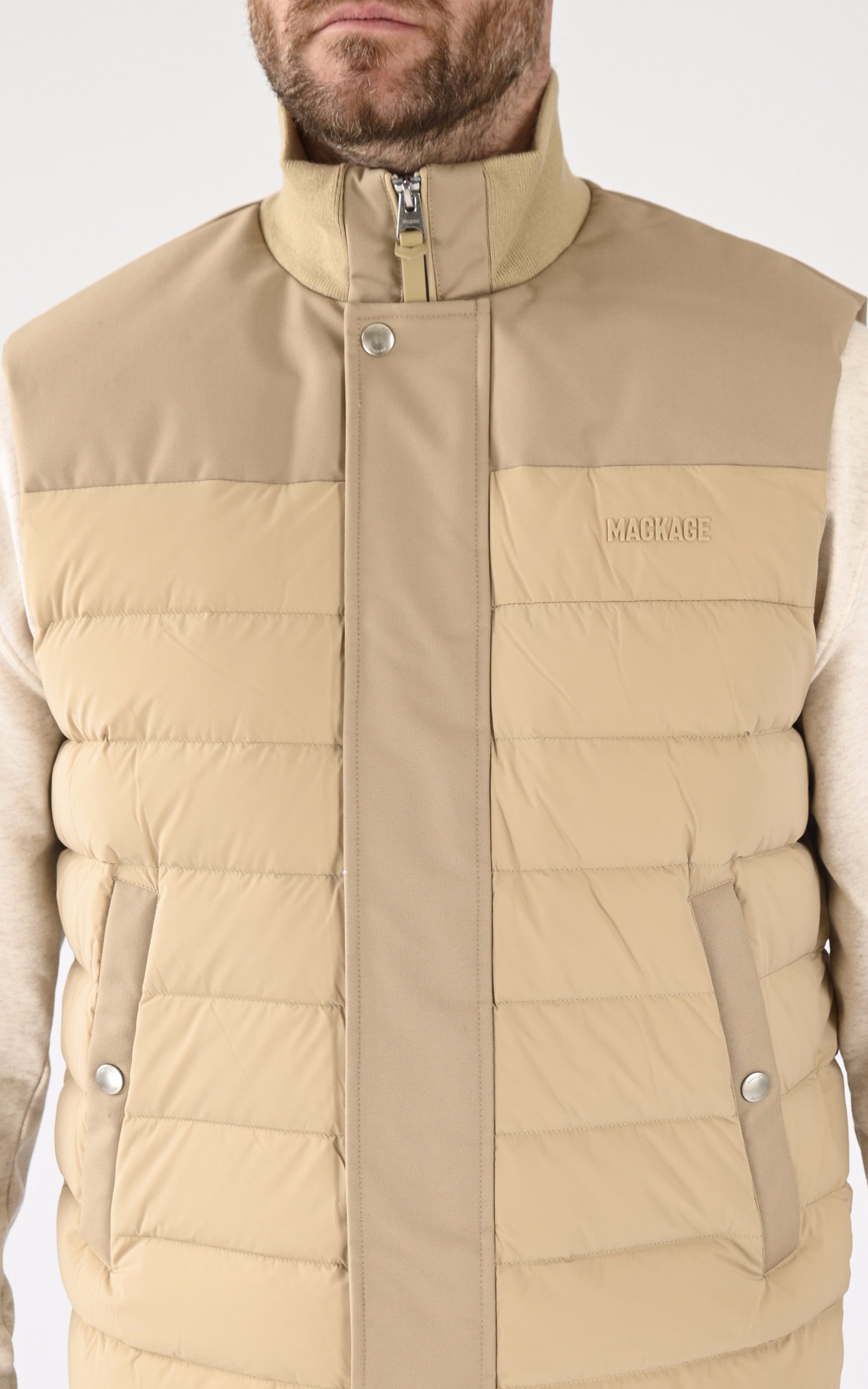 A &quot;BRODY&quot; Beige Mackage gil_doudoune Homme details photo