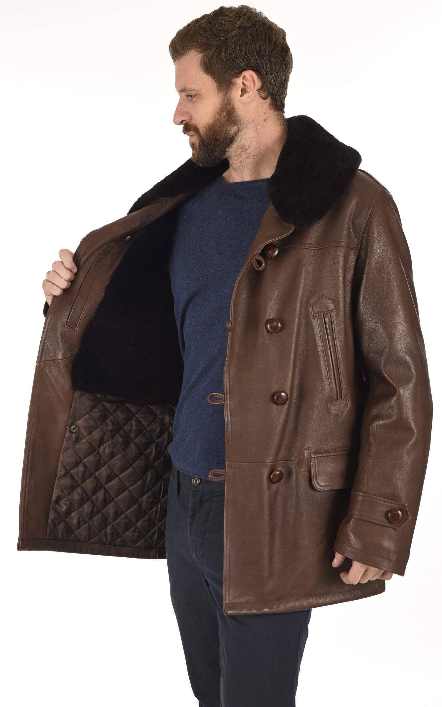 A &quot;CANA21&quot; Marron La Canadienne 3/4 Homme interior photo 3