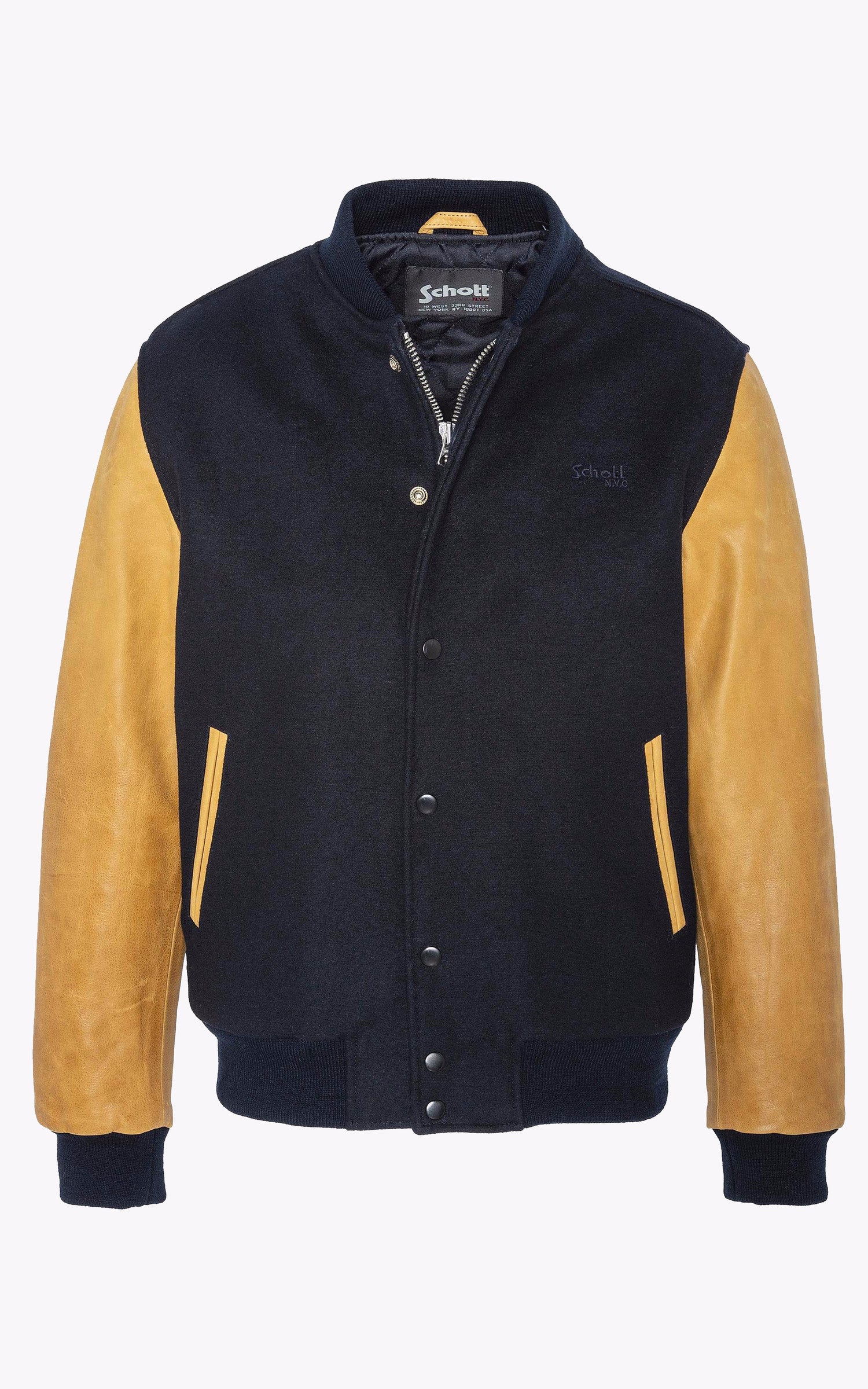 A &quot;LC USA&quot; Marine Schott Blouson Homme interior photo 4