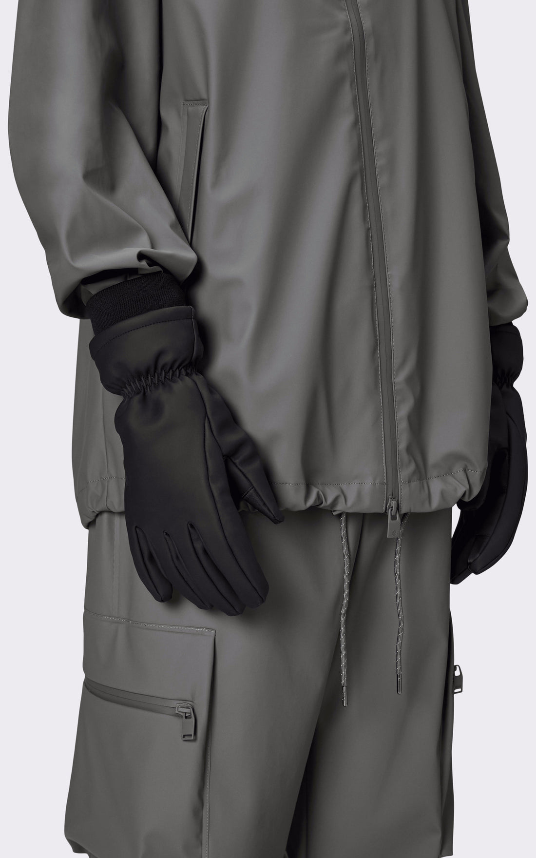 A &quot;21620 INSULATED GLOVES W1T3&quot; Noir Rains Gants Mixte opened photo