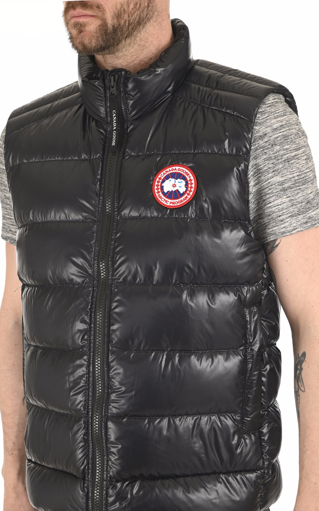 A &quot;CROFTON VEST 2229M&quot; Noir Canada Goose Ves Doudoune Homme opened photo