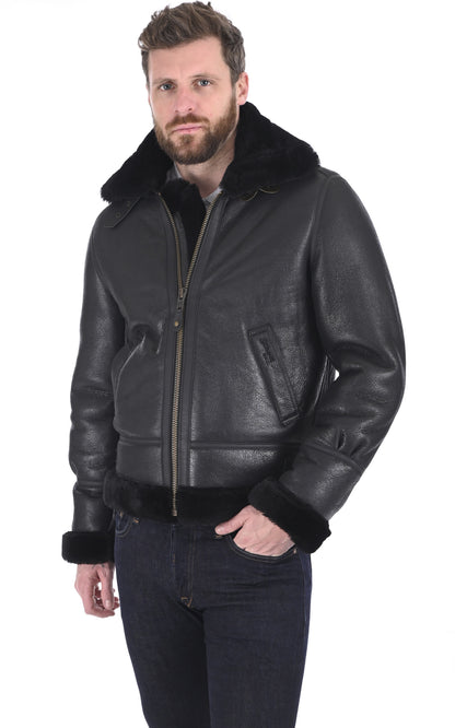 A &quot;LC1259&quot; Noir Schott Bombardier Homme closed photo