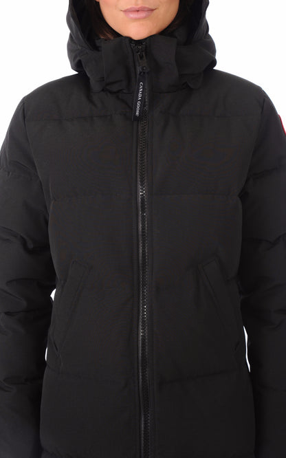 A &quot;MYSTIQUE 3035L&quot; Noir Canada Goose 7/8 Doudoune Femme details photo