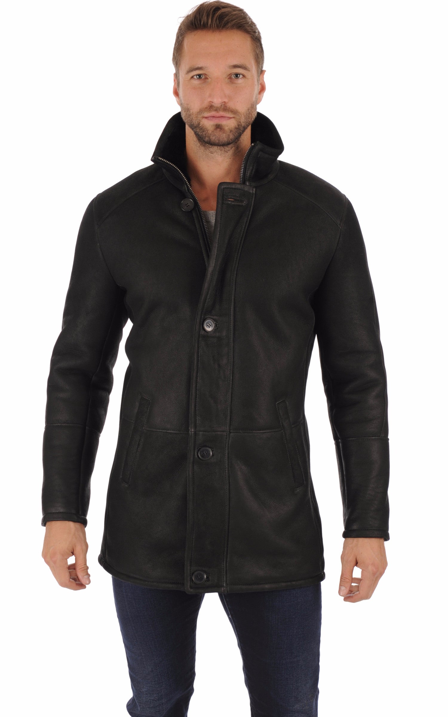 A &quot;CHRISTIAN&quot; Noir Maddox 3/4 Homme closed photo
