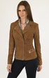 A "BENEDICTE GRIFFES FF" Tabac La Canadienne Blouson Femme details photo
