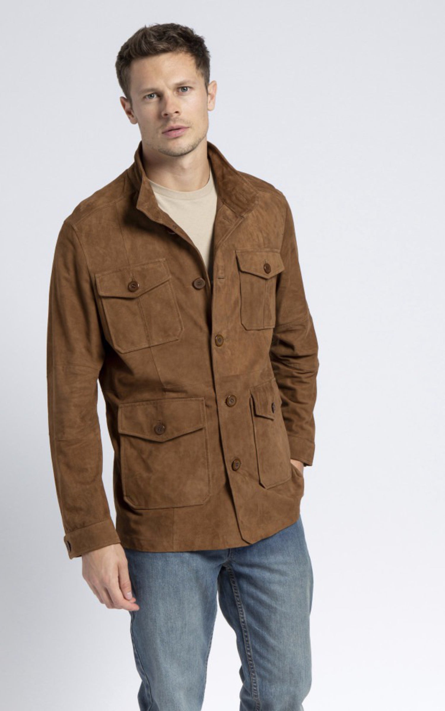 A &quot;FABRICE&quot; Cognac Giorgio &amp; Mario Veste Homme opened photo 1