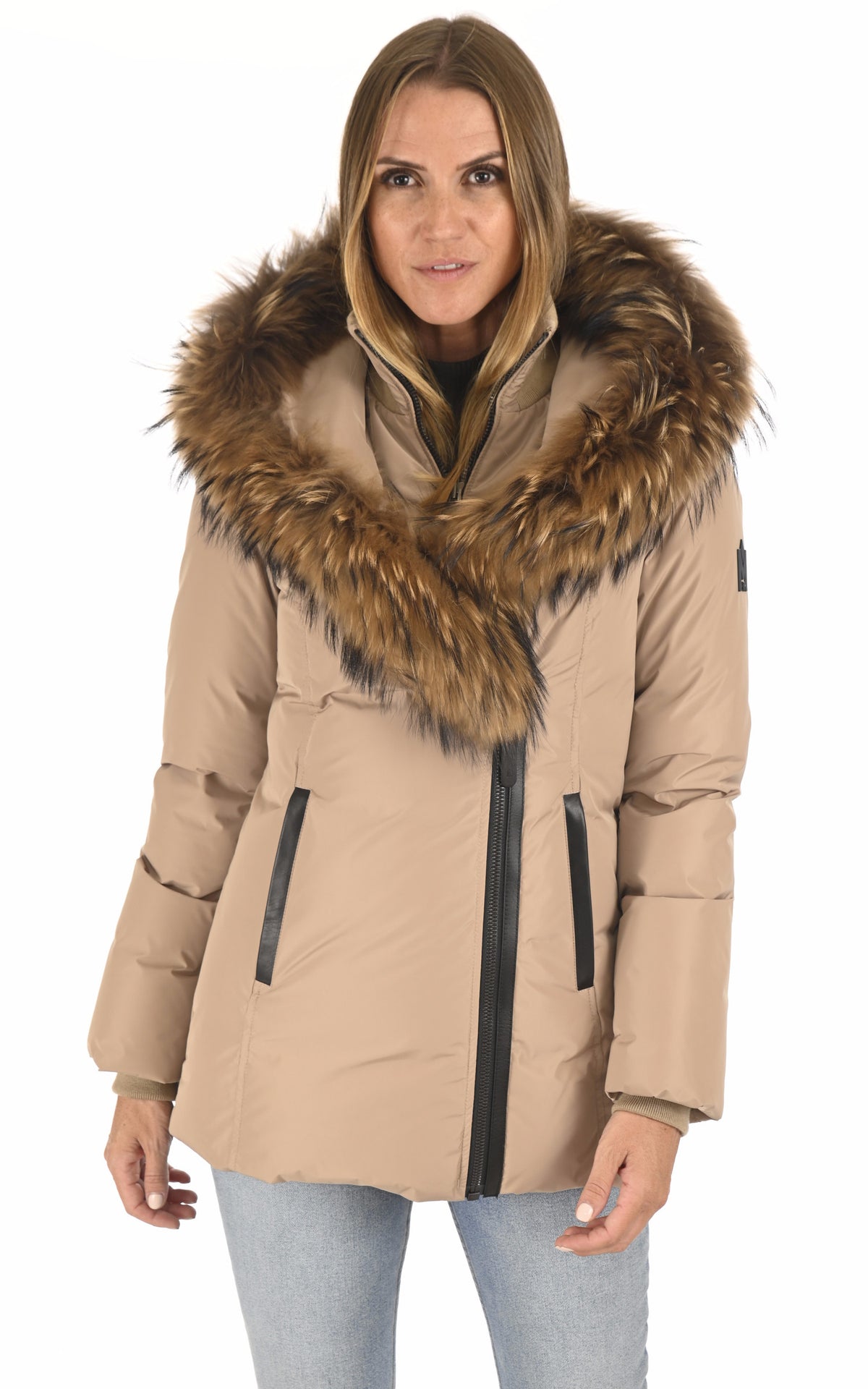 A "ADALI-F" Camel Mackage 3/4 Doudoune Femme opened photo 1