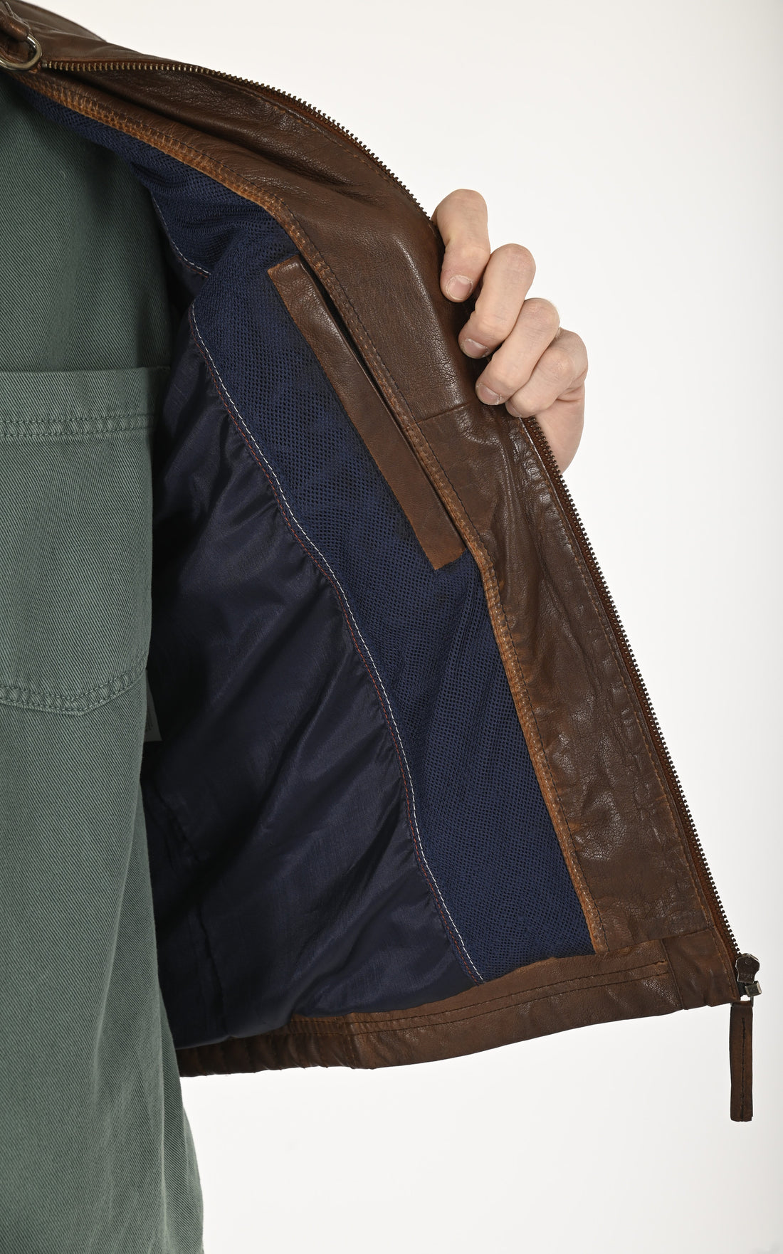 A &quot;BULK&quot; Marron La Canadienne Blouson Homme closed photo