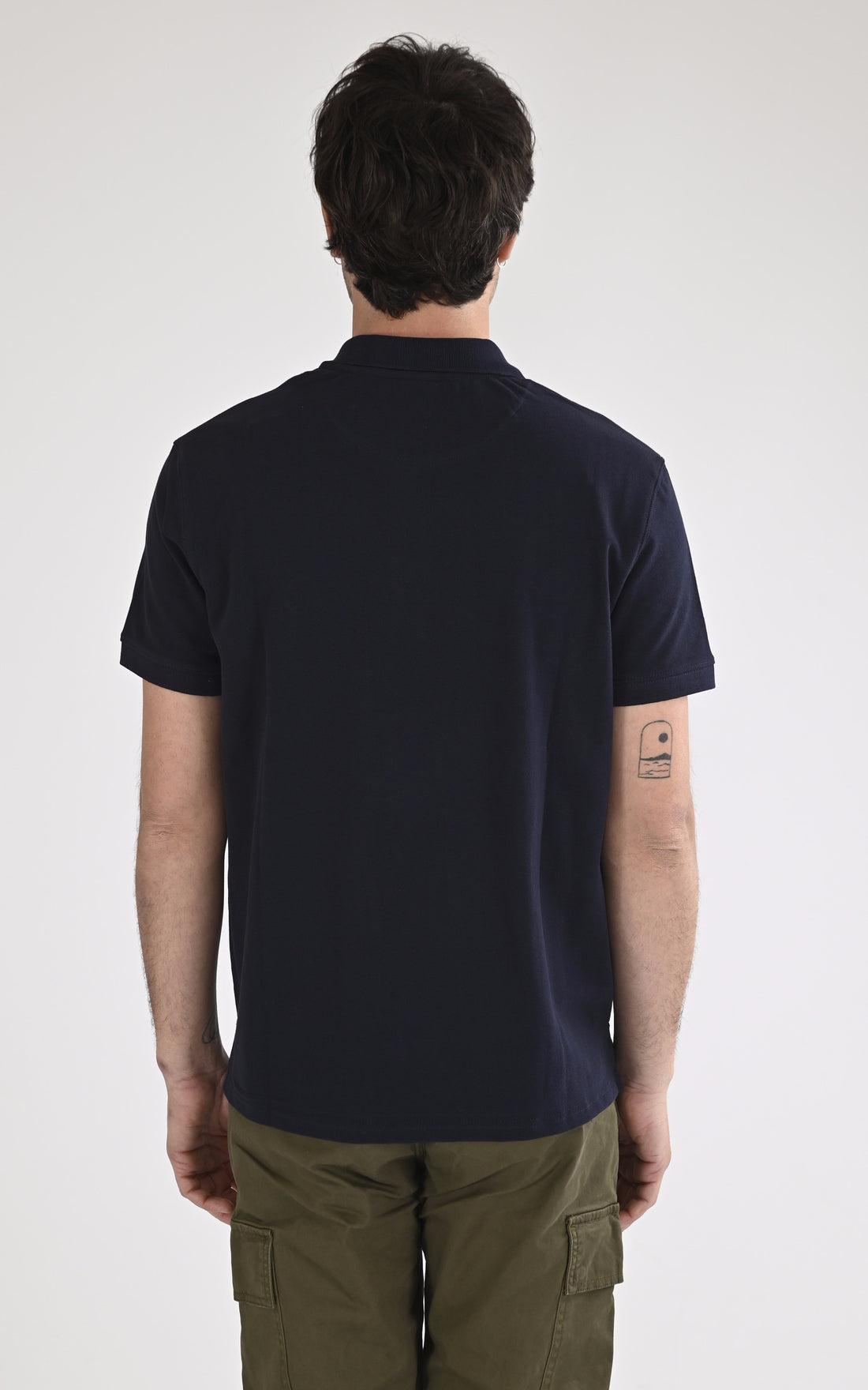 A &quot;GLOBAL 103942&quot; Bleu Marine Marine Nationale Polo Homme opened photo