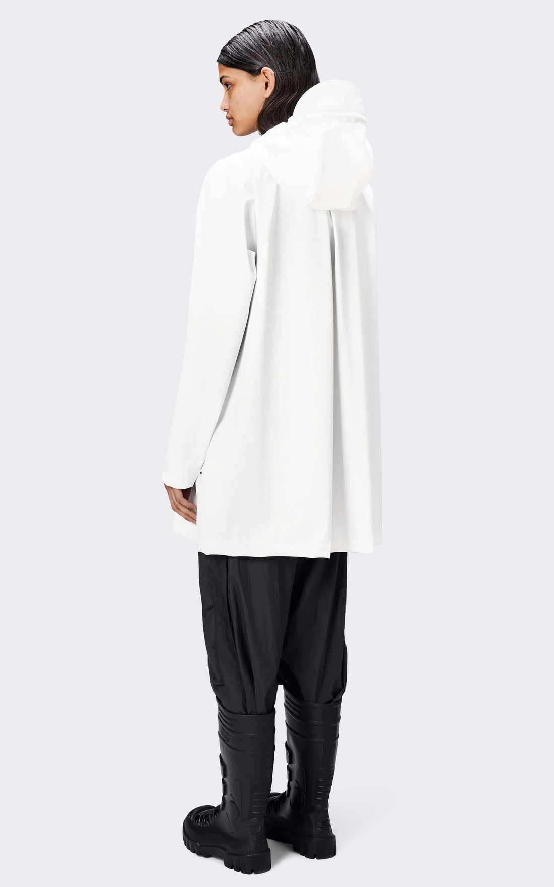 A &quot;18050 A-LINE JACKET&quot; Blanc Rains 3/4 Femme opened photo
