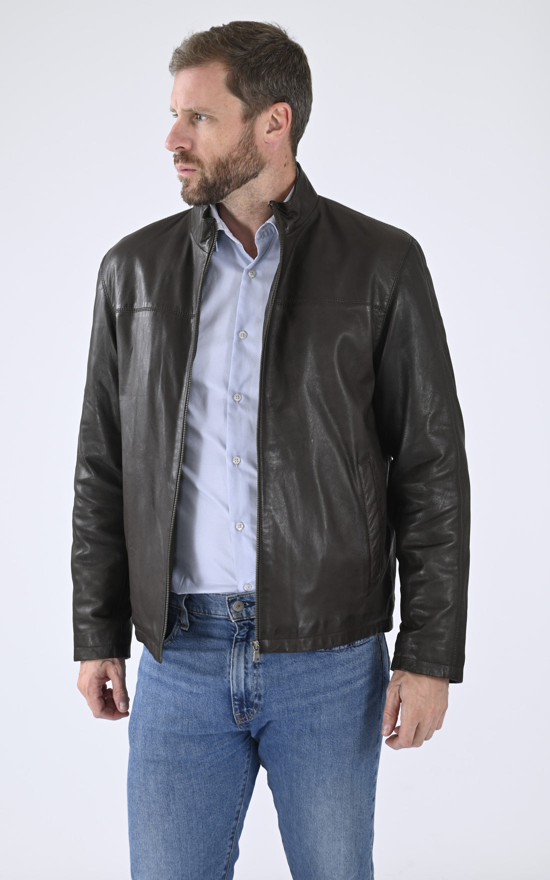 A &quot;ORLANDO 7765&quot; Marron Smarty Blouson Homme opened photo