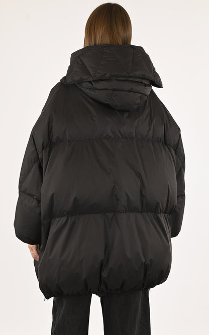 A &quot;VIKTORIA&quot; Noir Flo&amp;Clo 7/8 Doudoune Femme back photo