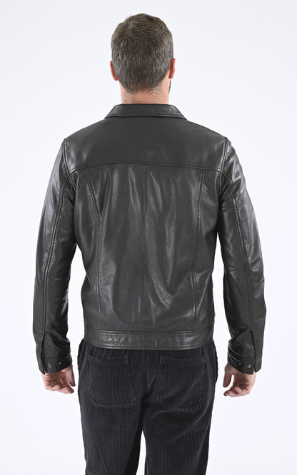A &quot;TYSON&quot; Marron Serge Pariente Blouson Homme back photo